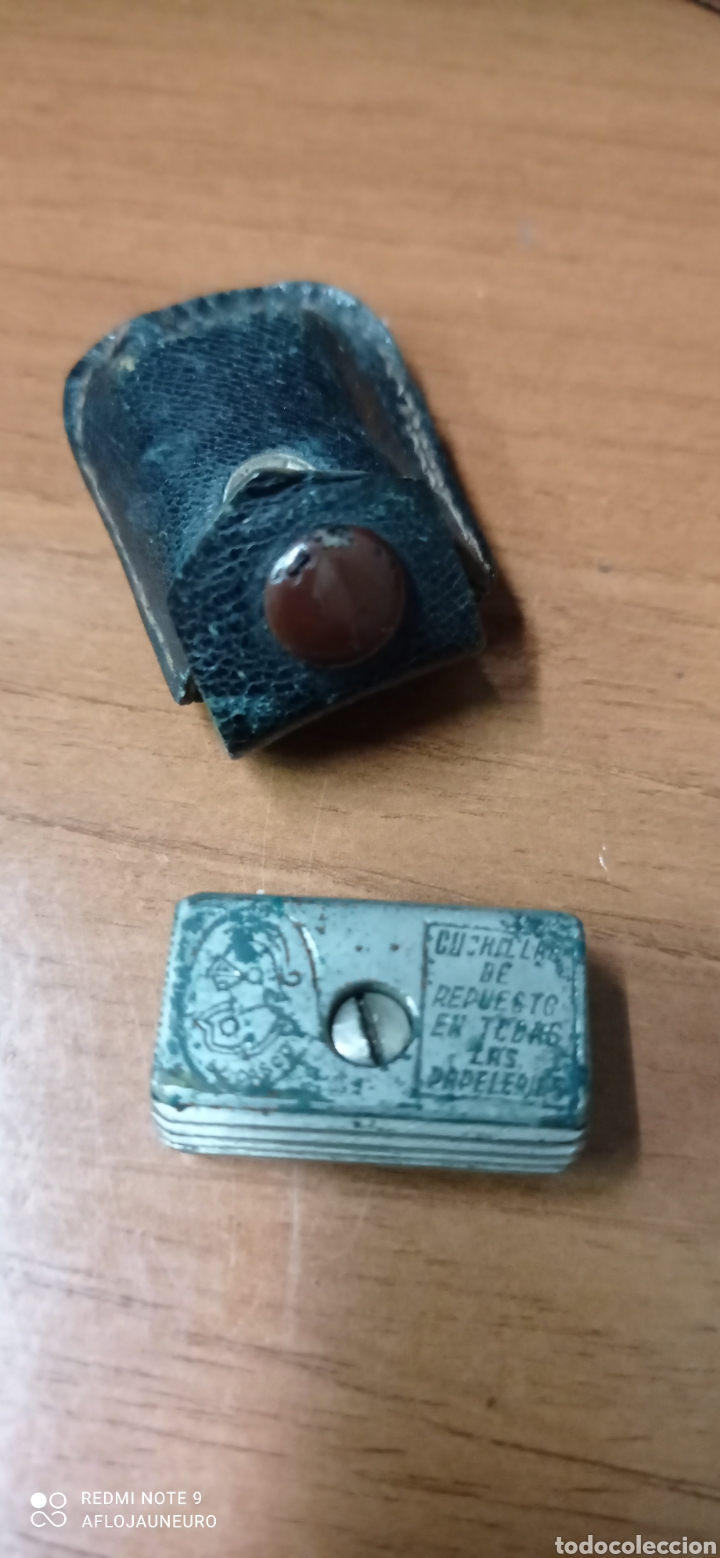 Escriban&iacute;a: Antiguo sacapuntas CASCO con su funda original - Foto 2