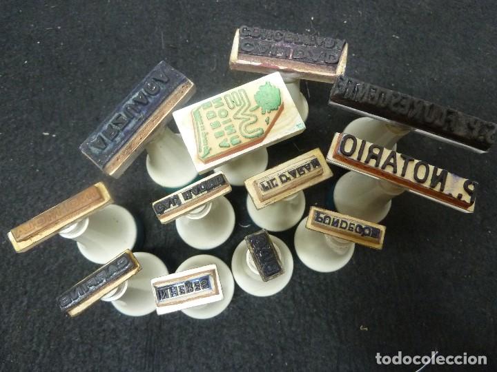 Escriban&iacute;a: LOTE(12)TAMPONES&middot;SELLOS DE ESTAMPACION-EUSKALGRAF - Foto 6
