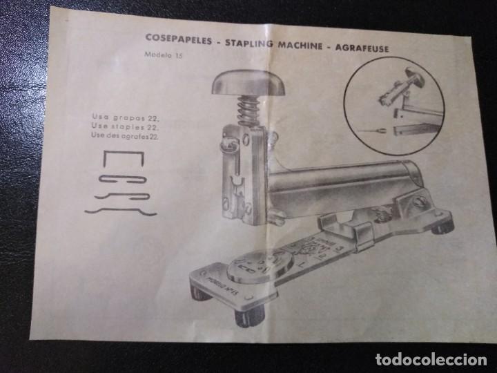 Escriban&iacute;a: GRAPADORA CASCO N&ordm; 15 CROMADA. - Foto 7