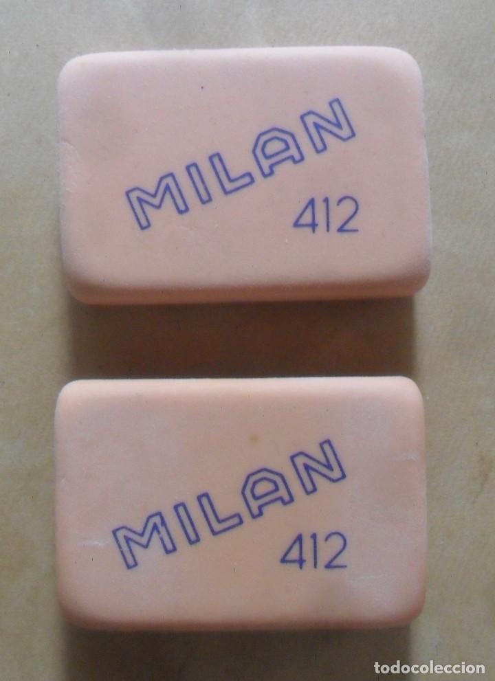 Escriban&iacute;a: 2 GOMAS MILAN N&ordm; 412 - MIGA DE PAN - Foto 1