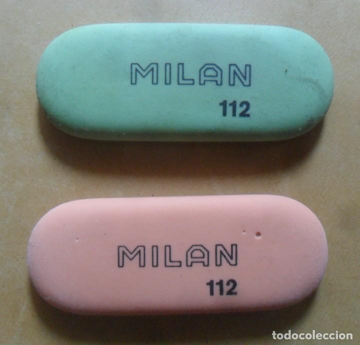 Escriban&iacute;a: 2 GOMAS MILAN N&ordm; 112 - MIGA DE PAN - Foto 1