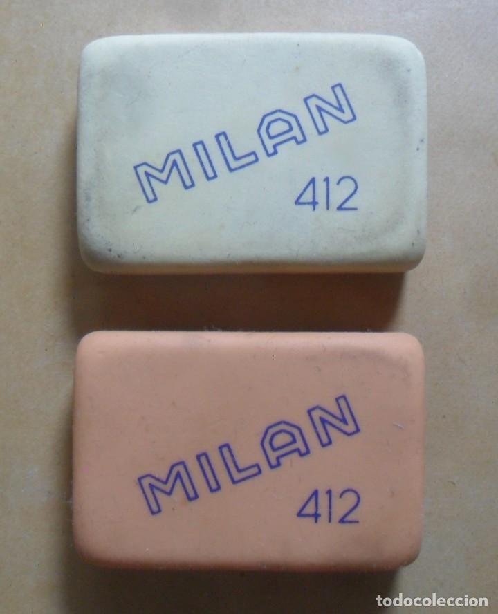 Escriban&iacute;a: 2 GOMAS MILAN N&ordm; 412 - MIGA DE PAN - Foto 1