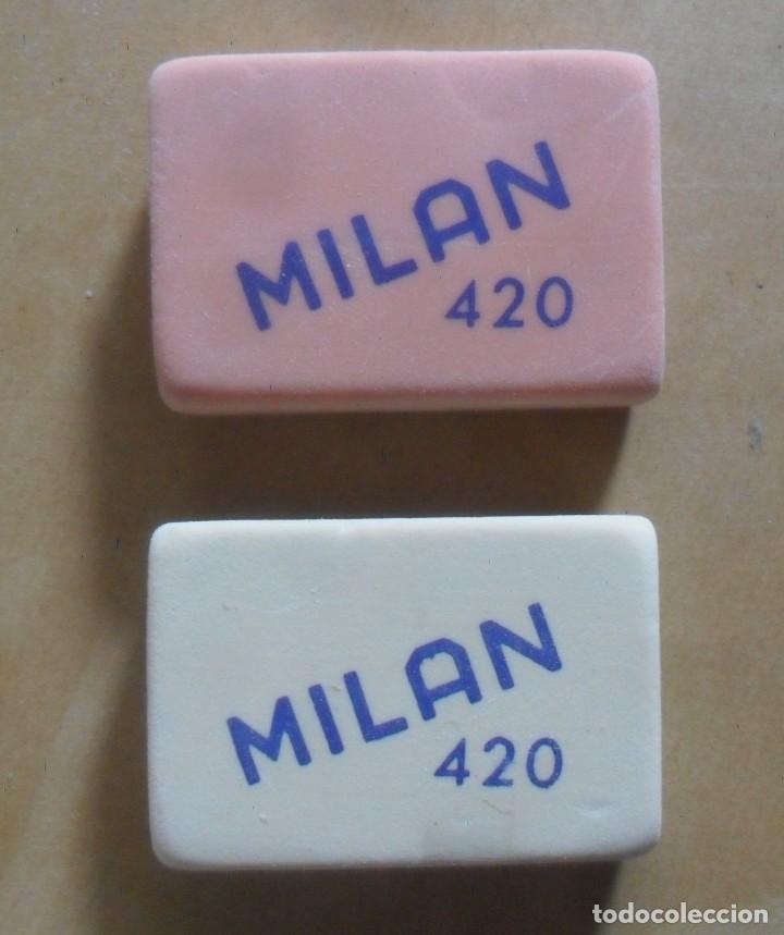Escriban&iacute;a: 2 GOMAS MILAN N&ordm; 420 - MIGA DE PAN - Foto 1
