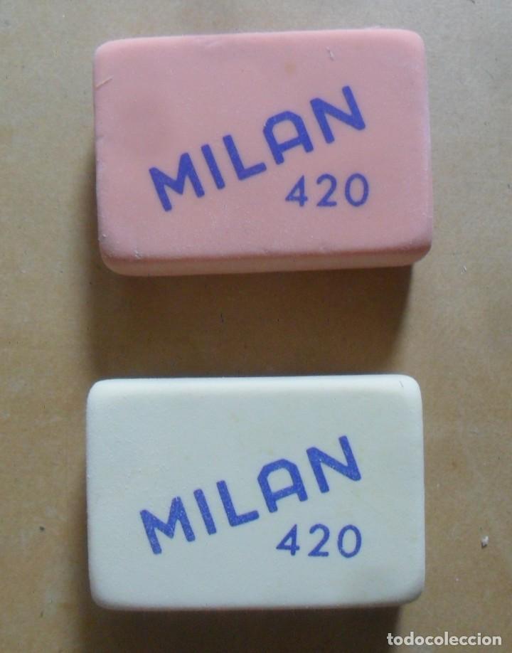 Escriban&iacute;a: 2 GOMAS MILAN N&ordm; 420 - MIGA DE PAN - Foto 1