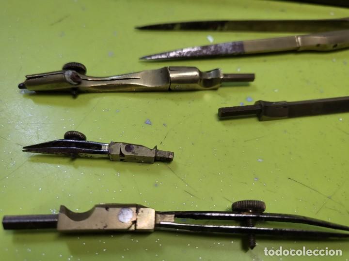 Escriban&iacute;a: ANTIGUO COMPAS METALICO EN CAJA - Foto 4