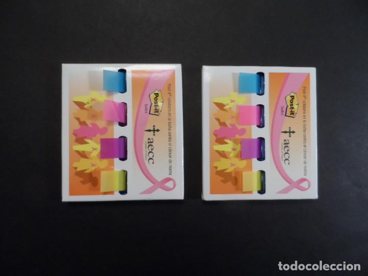 Escriban&iacute;a: 2 CAJAS DE POST-IT. LUCHA CONTRA EL CANCER DE MAMA. MULTICOLOR.SIN USAR - Foto 4