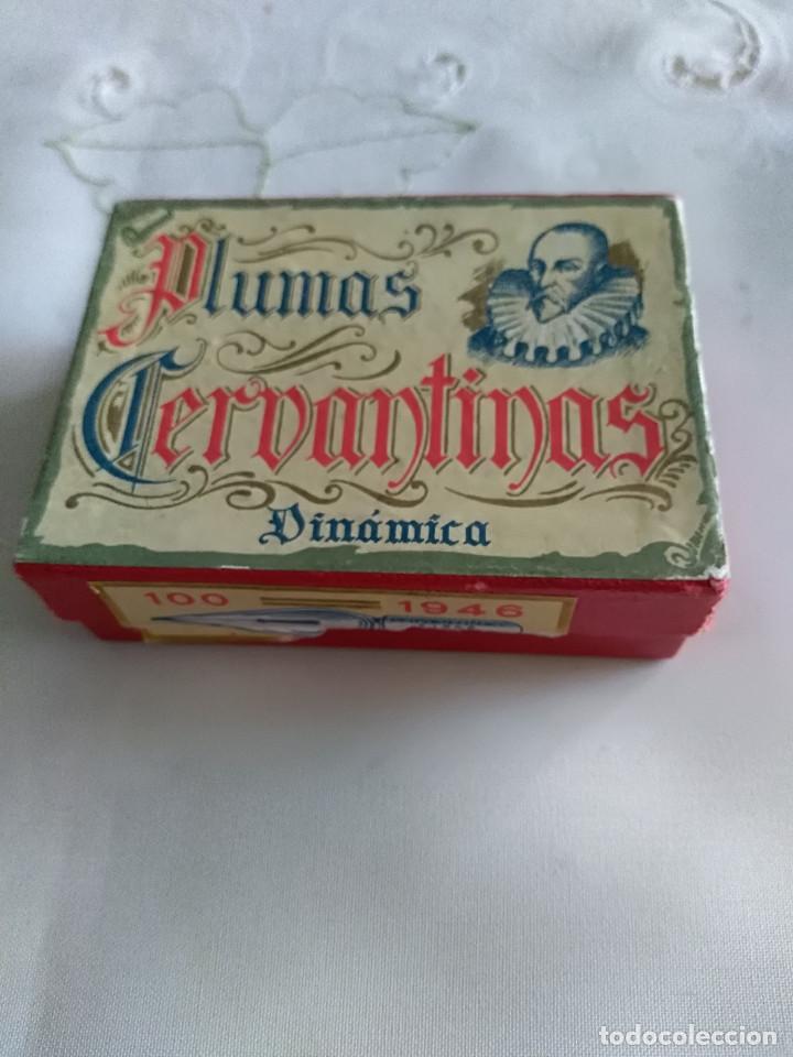 Escriban&iacute;a: Caja de plumillas CERVANTINAS a&ntilde;o 1946 - Foto 1