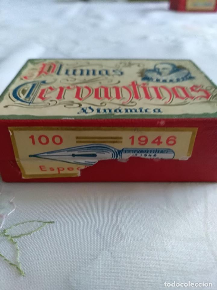 Escriban&iacute;a: Caja de plumillas CERVANTINAS a&ntilde;o 1946 - Foto 2