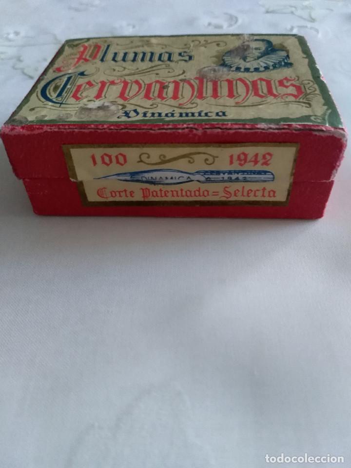 Escriban&iacute;a: Caja de plumillas CERVANTINAS a&ntilde;o 1942 - Foto 2