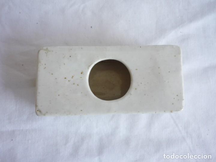 Escriban&iacute;a: Tintero rectangular de porcelana - Foto 2