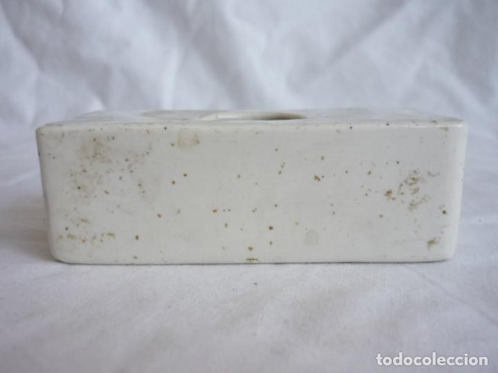 Escriban&iacute;a: Tintero rectangular de porcelana - Foto 3