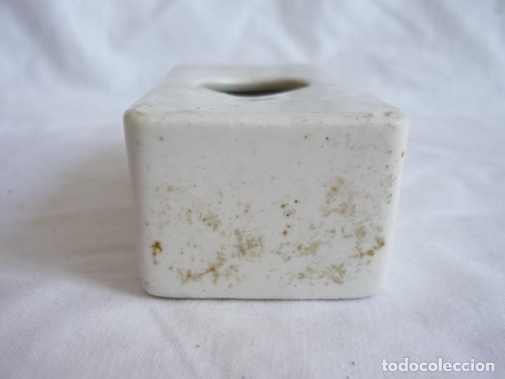 Escriban&iacute;a: Tintero rectangular de porcelana - Foto 6