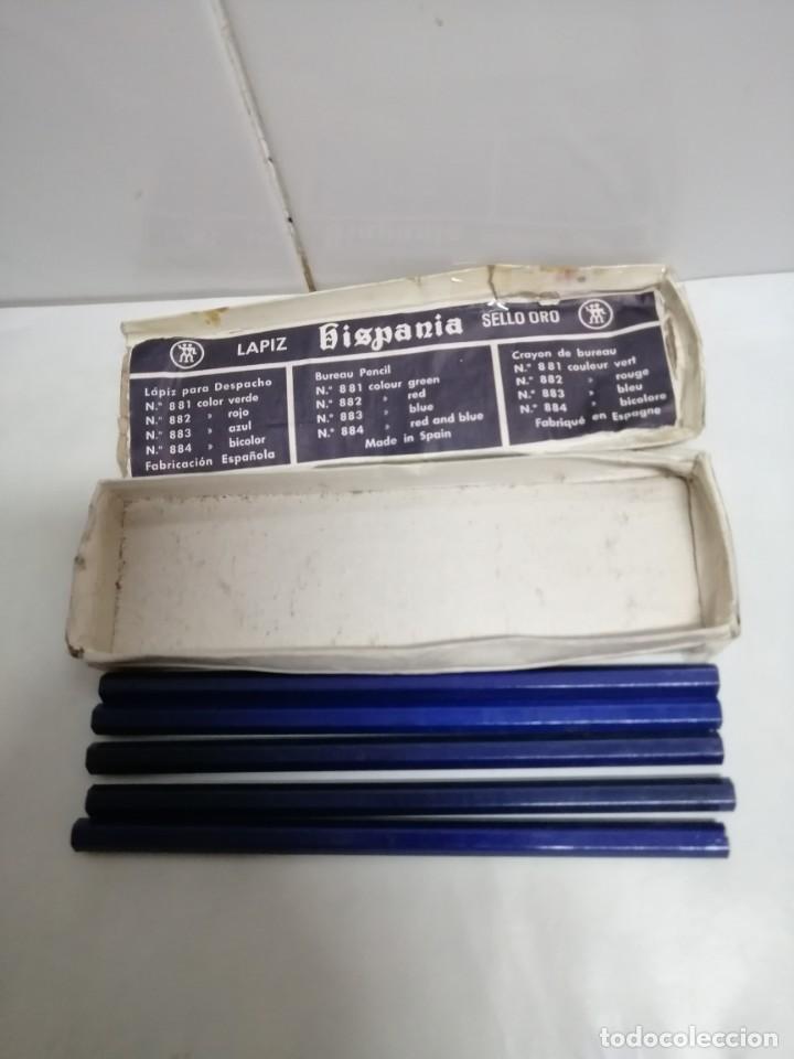Escriban&iacute;a: 5 LAPICES HISPANIA SELLO ORO N&ordm; 883 - Foto 2