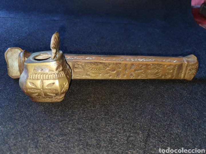 Escriban&iacute;a: Tintero divit/caja plumas Otomano S.XIX. - Foto 2