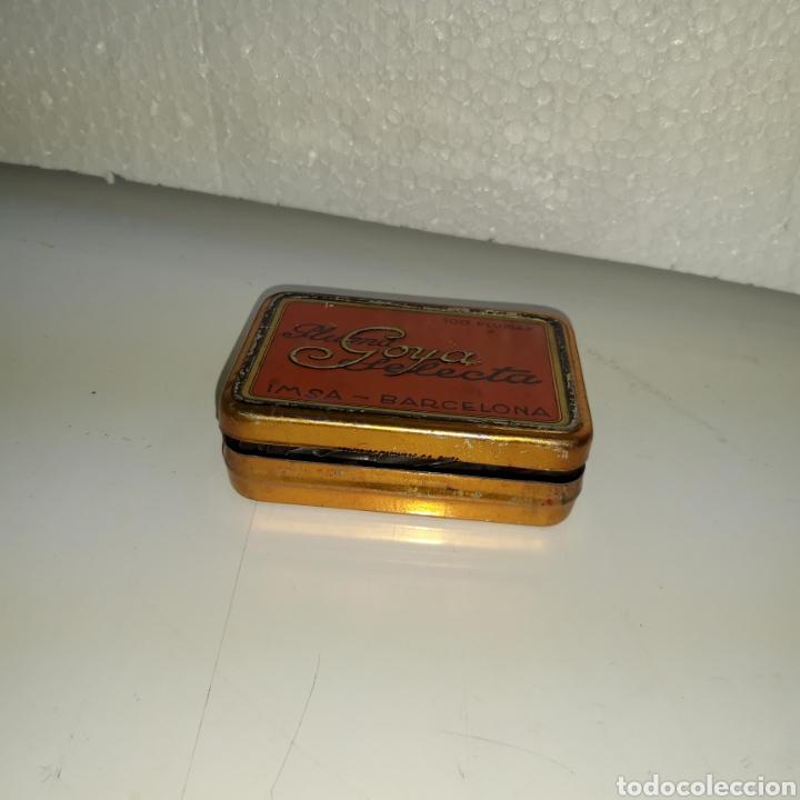 Escriban&iacute;a: Caja de plumillas de chapa Goya. - Foto 3
