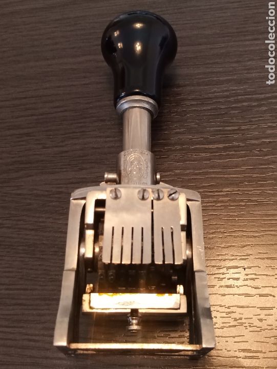 Escriban&iacute;a: Antiguo Sello Numerador Automatico EL CASCO 4 1/2mm - Foto 5