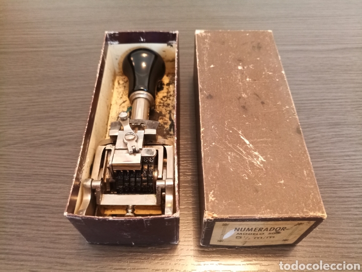 Escriban&iacute;a: Antiguo Sello Numerador Automatico EL CASCO 4 1/2mm - Foto 2
