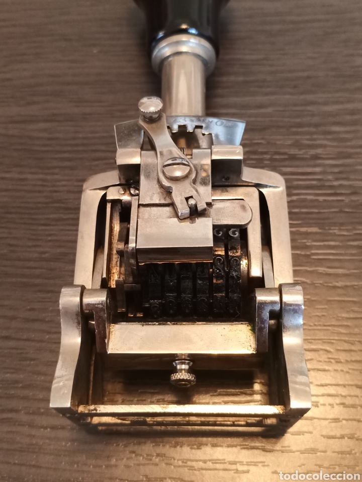 Escriban&iacute;a: Antiguo Sello Numerador Automatico EL CASCO 4 1/2mm - Foto 4