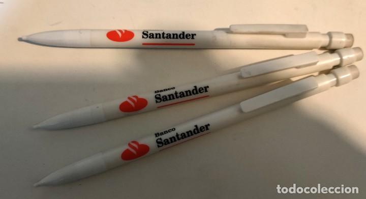 Escriban&iacute;a: BANCO SANTANDER - LOTE 3 LAPICES - Foto 1