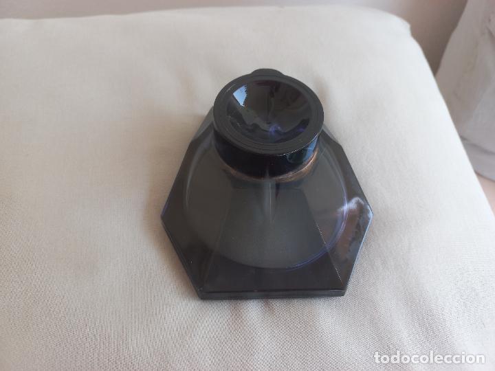 Escriban&iacute;a: PISAPAPELES O TINTERO DE CRISTAL NEGRO - Foto 2
