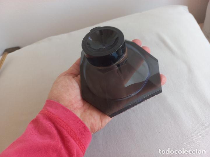 Escriban&iacute;a: PISAPAPELES O TINTERO DE CRISTAL NEGRO - Foto 3