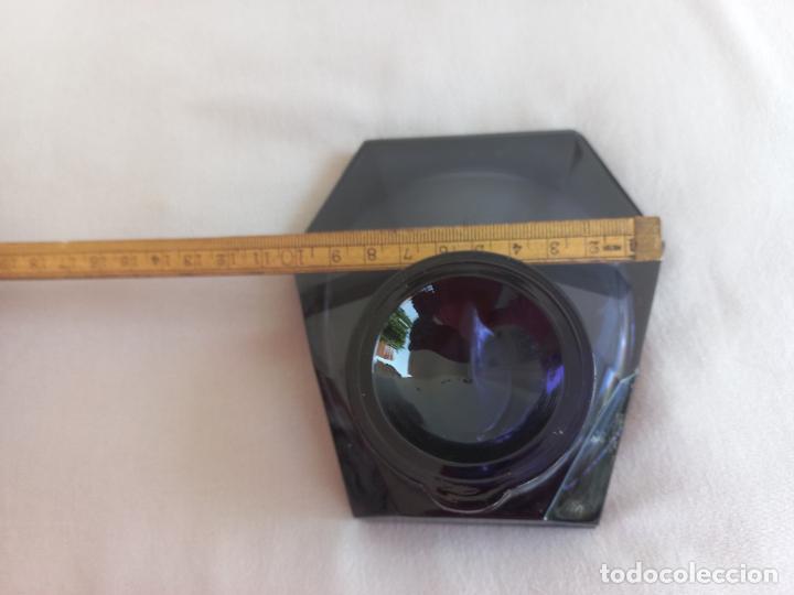 Escriban&iacute;a: PISAPAPELES O TINTERO DE CRISTAL NEGRO - Foto 4