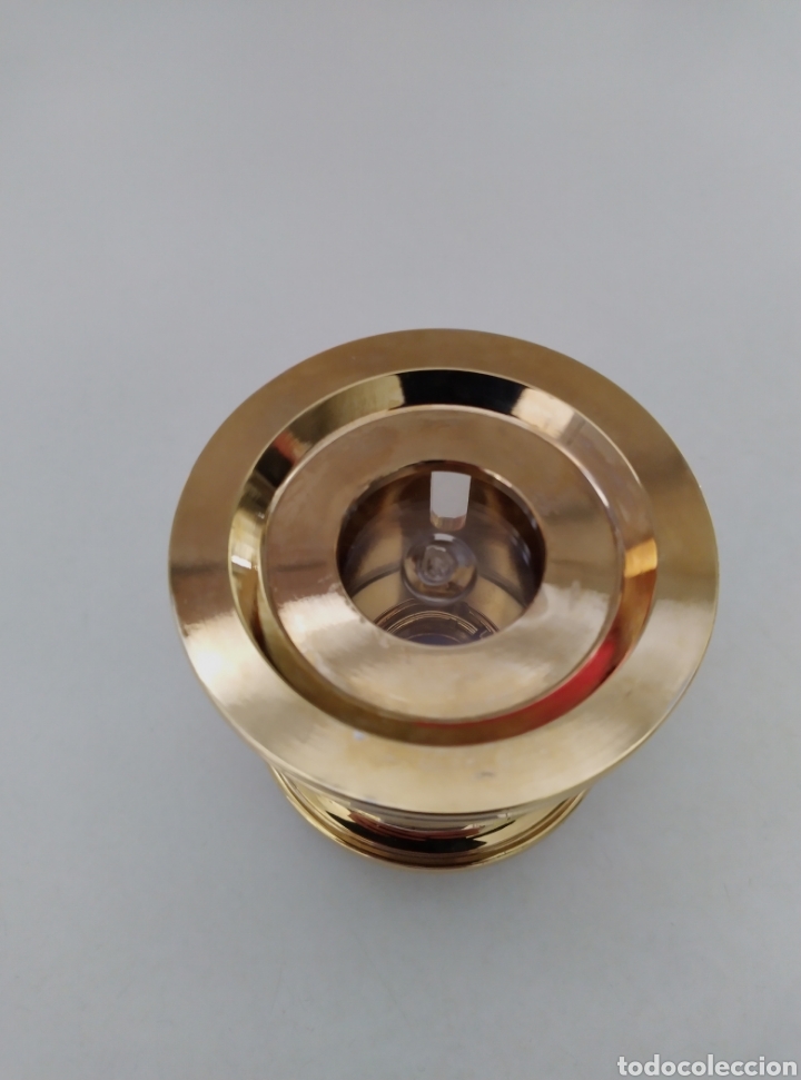 Escriban&iacute;a: Tintero marca El Casco chapado en oro de 23 k - Foto 4