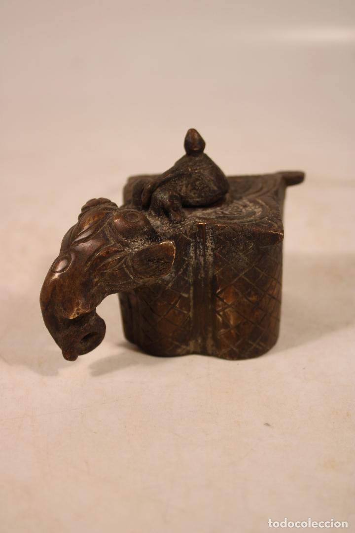 Escriban&iacute;a: tintero elefante de bronce - Foto 4
