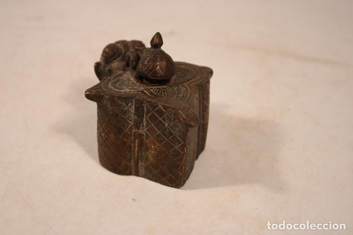 Escriban&iacute;a: tintero elefante de bronce - Foto 8
