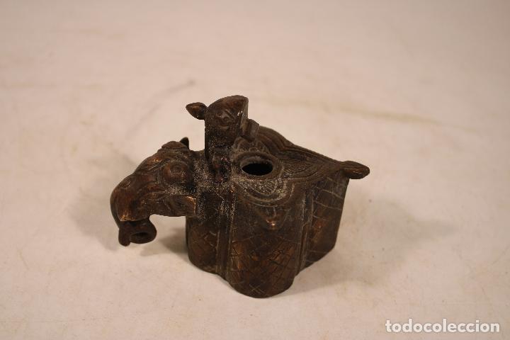 Escriban&iacute;a: tintero elefante de bronce - Foto 9
