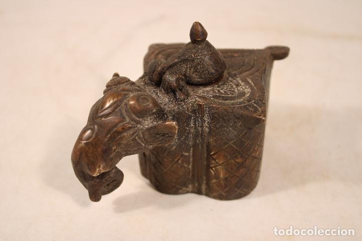 Escriban&iacute;a: tintero elefante de bronce - Foto 1
