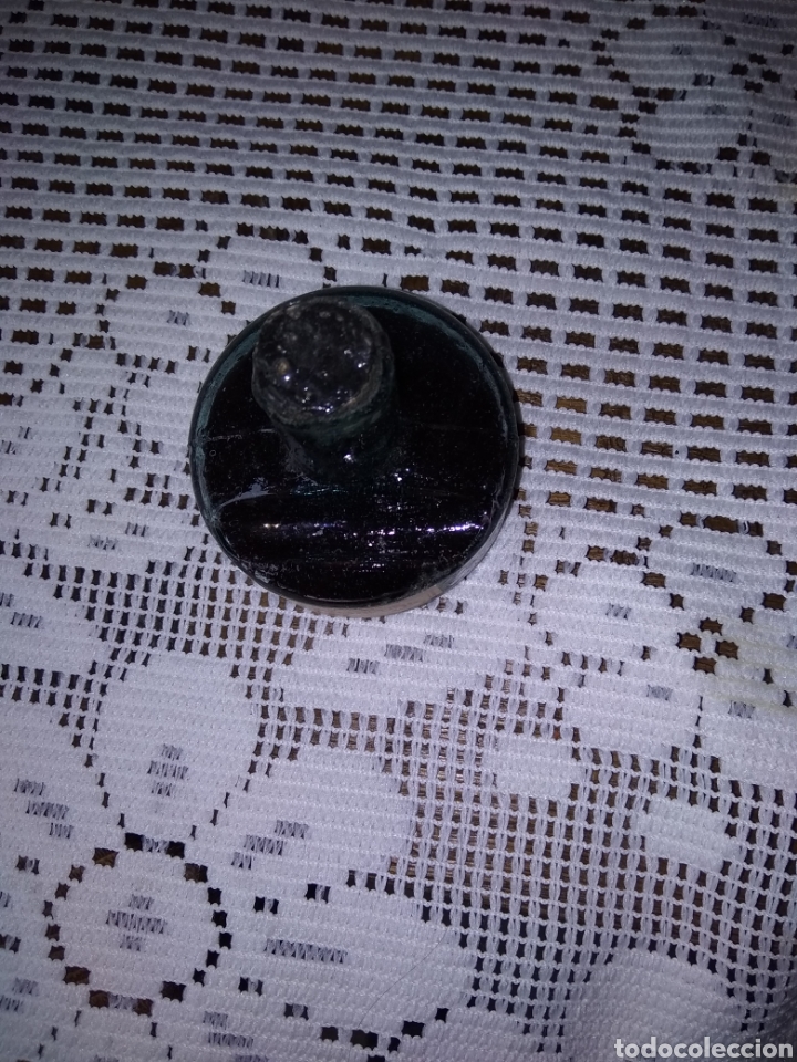 Escriban&iacute;a: TINTERO ANTIGUO CON ESPACIO REPOSA PLUMA - Foto 2