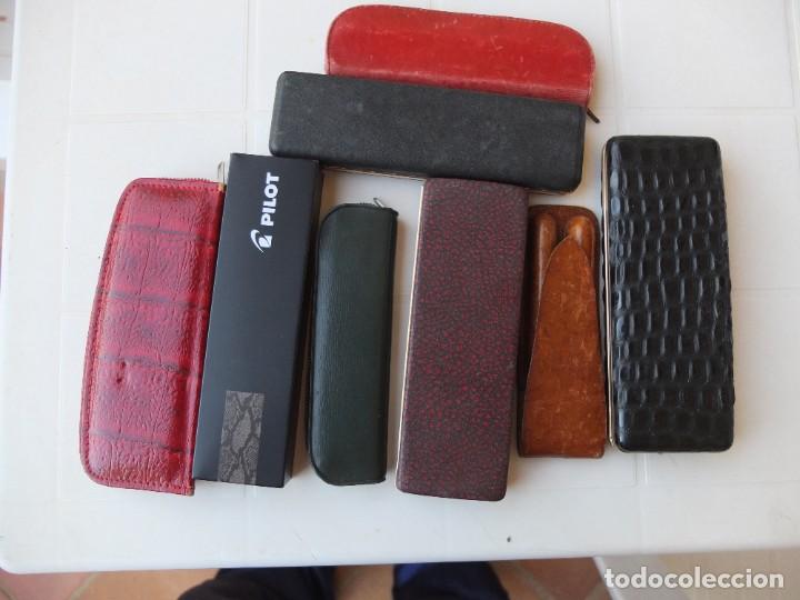Escriban&iacute;a: Lote de cajas y fundas para plumas. - Foto 1