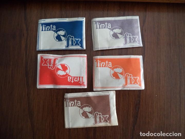Escriban&iacute;a: Cinco sobres de tinta Fix. Para tinteros. - Foto 1