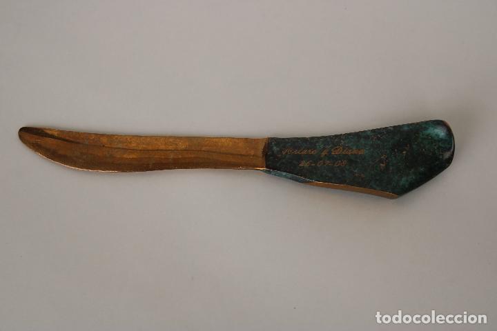 Escriban&iacute;a: abrecartas dise&ntilde;o bronce - Foto 1