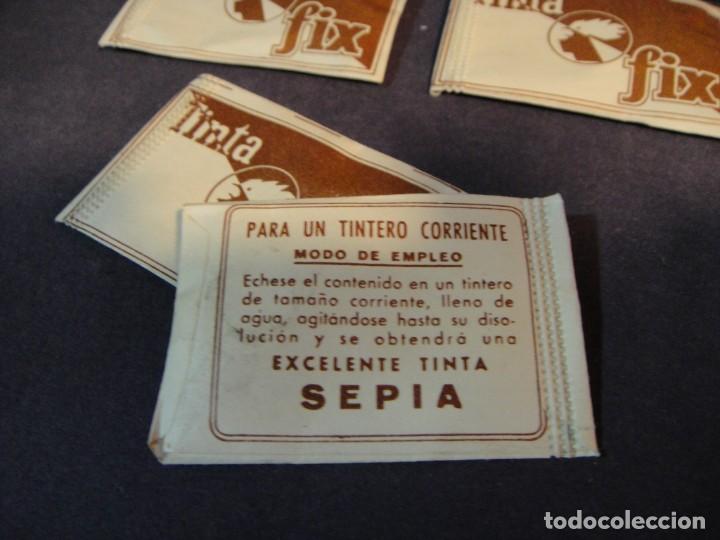 Escriban&iacute;a: 5 sobres de tinta fix color sepia - Foto 2