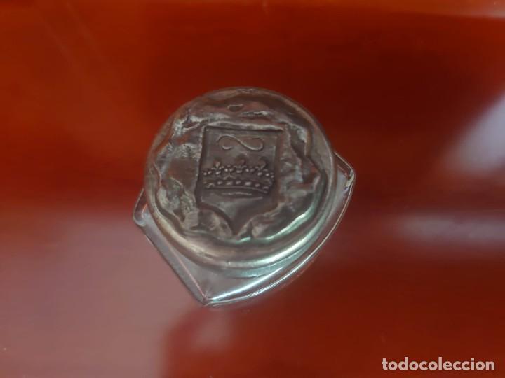 Escriban&iacute;a: ANTIGUO TINTERO DE CRISTAL A&Ntilde;OS 20 - Foto 2