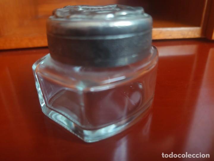 Escriban&iacute;a: ANTIGUO TINTERO DE CRISTAL A&Ntilde;OS 20 - Foto 4