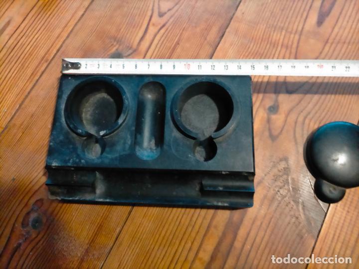 Escriban&iacute;a: Tintero doble MIGNON n&ordm; 175 con espacio para las plumas y los botes de tinta - Foto 6