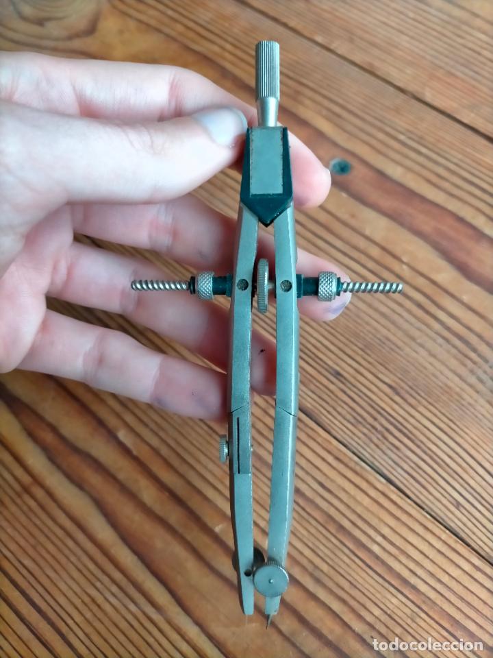 Escriban&iacute;a: Comp&aacute;s de metal completo profesional con rueda y barra - Foto 4