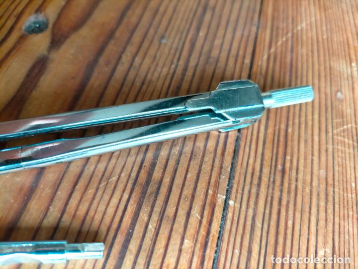 Escriban&iacute;a: Comp&aacute;s profesional de metal plateado con complemento de punta EDE - Foto 5