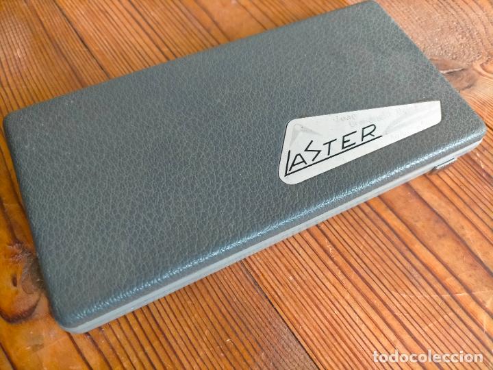 Escriban&iacute;a: Comp&aacute;s profesional de precisi&oacute;n de metal plateado con caja y complementos Laster - Foto 4
