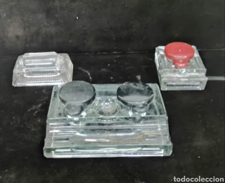 Escriban&iacute;a: Juego de escriban&iacute;a de cristal - Foto 1