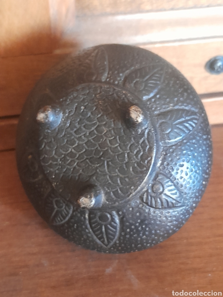 Escriban&iacute;a: Antiguo tintero de bronce - Foto 5