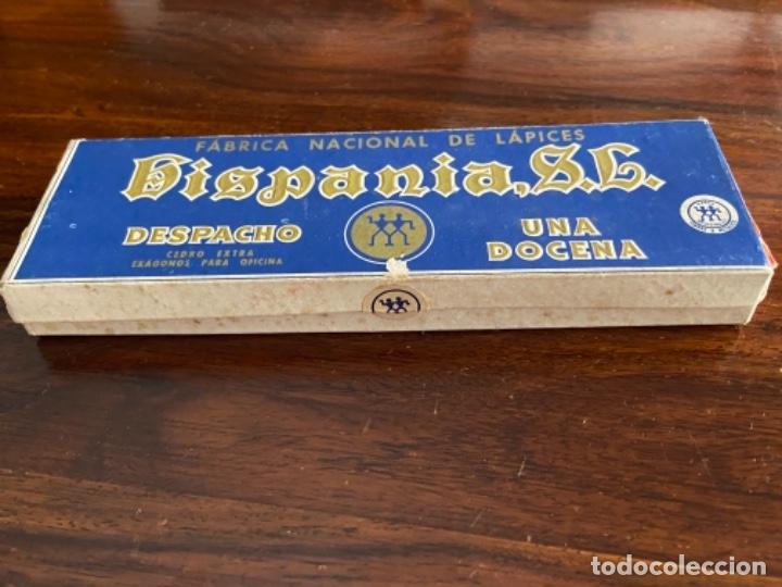 Escriban&iacute;a: CAJA ANTIGUA LAPICEROS/L&Aacute;PICES HISPANIA - Foto 1