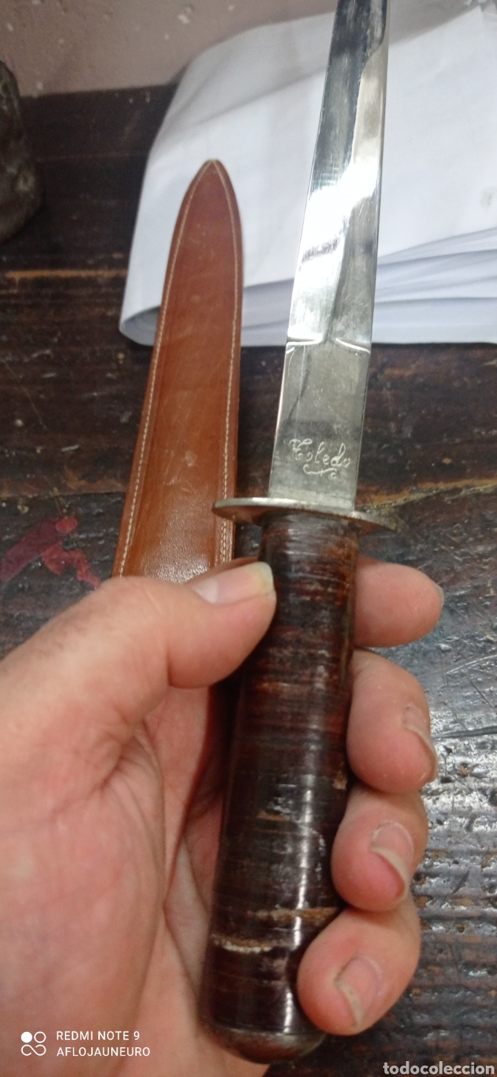 Escriban&iacute;a: Antiguo cuchillo pu&ntilde;al abrecartas de TOLEDO - Foto 8