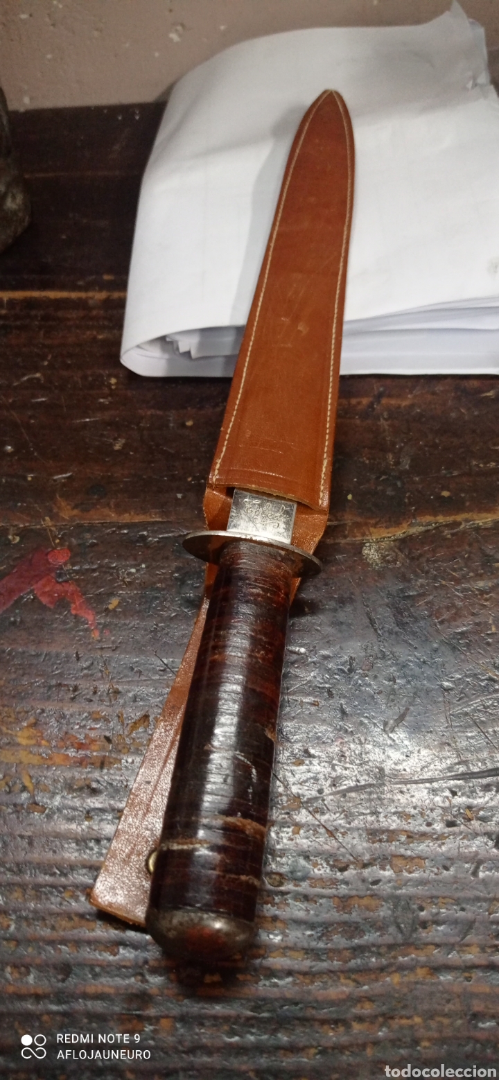 Escriban&iacute;a: Antiguo cuchillo pu&ntilde;al abrecartas de TOLEDO