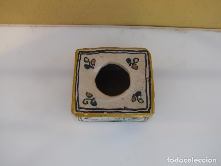 Escriban&iacute;a: 36.- Tintero de Manises. S XIX - Foto 2