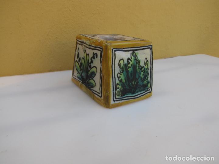 Escriban&iacute;a: 36.- Tintero de Manises. S XIX - Foto 3