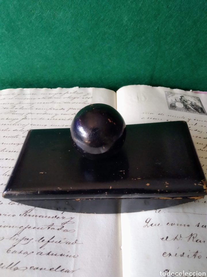 Escriban&iacute;a: ANTIGUO SOPORTE SECANTE DE MESA - Foto 2